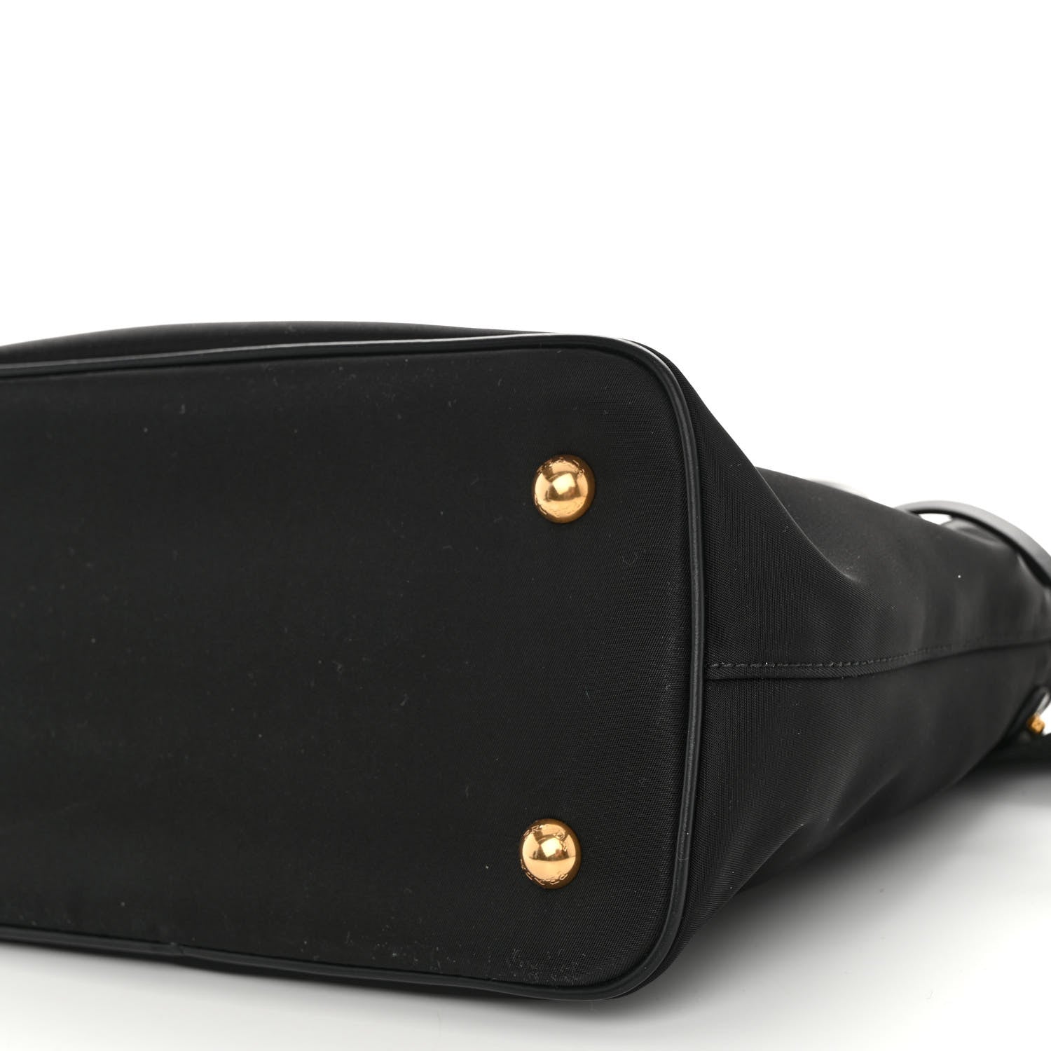Prada Tessuto Nylon Soft Calf Small Tote Black 9 of 9