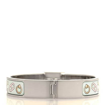 Hermes Enamel Narrow Clic Cadenas Locky Me Bracelet PM Songe Pastel 3 of 4