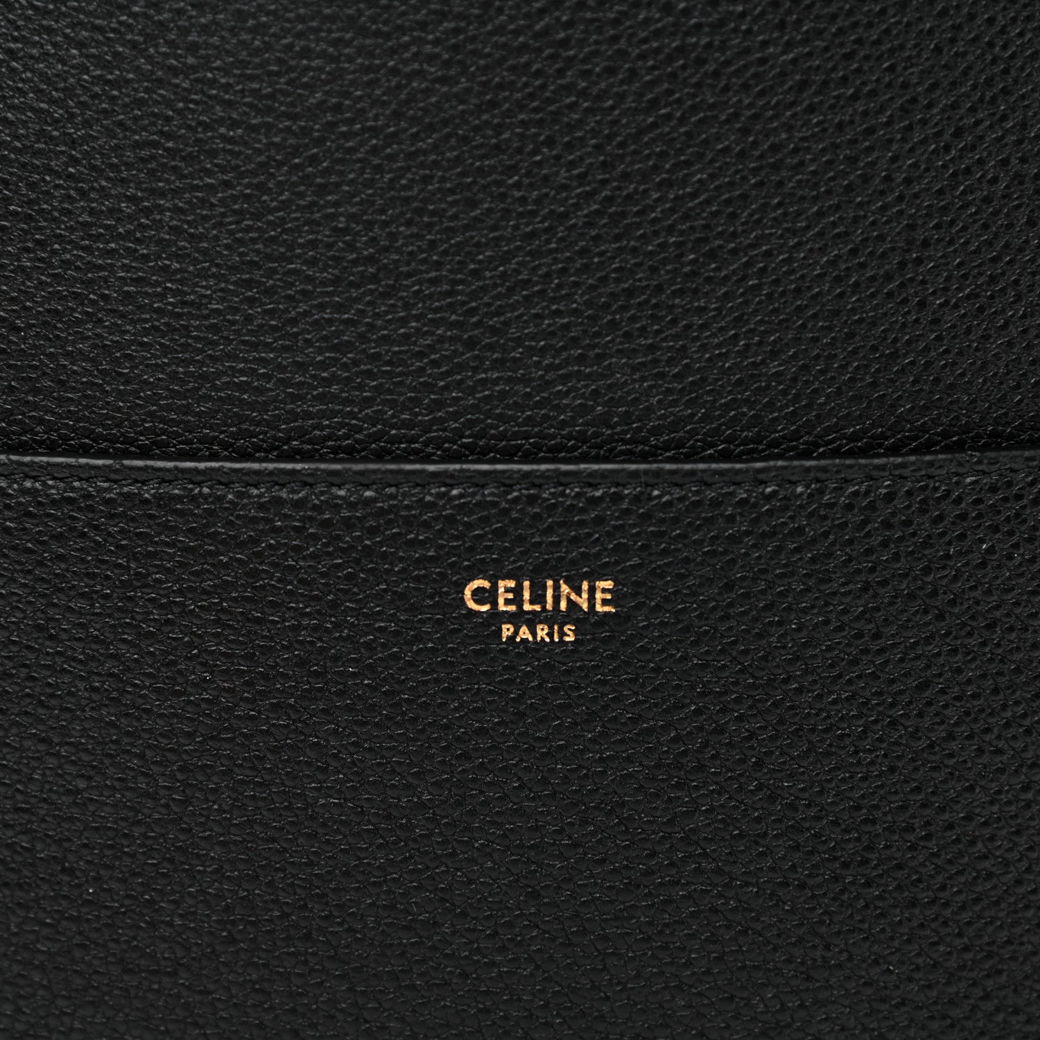 Celine Soft Grained Calfskin Sangle Bucket Bag Black 6 of 8