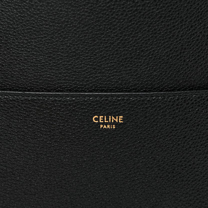 Celine Soft Grained Calfskin Sangle Bucket Bag Black 6 of 8