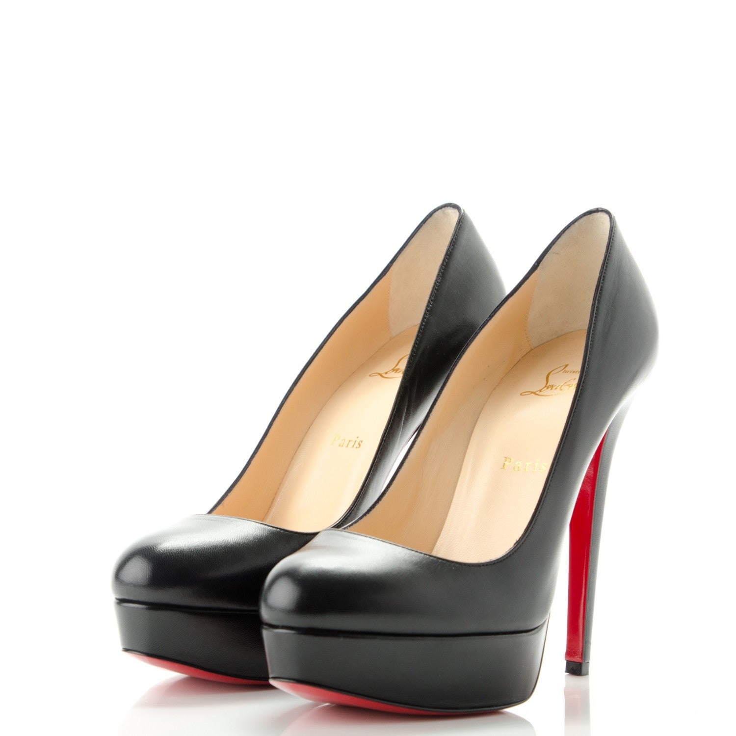 Christian Louboutin Nappa Bianca 140 Pumps 40 Black 3 of 6