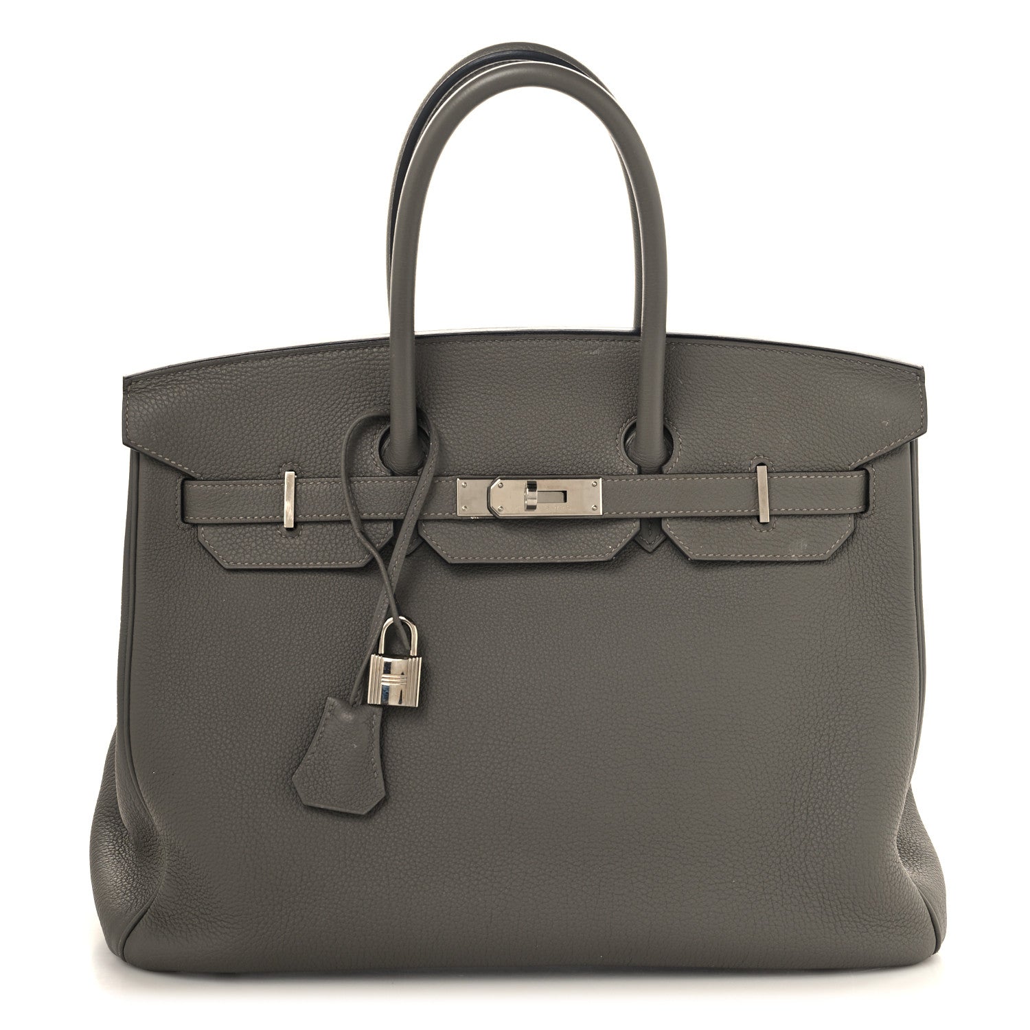 Hermes Togo BIRKIN 35 Gris Meyer 1 of 14
