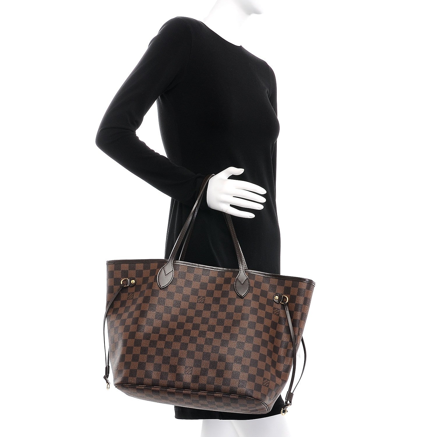 Louis Vuitton Damier Ebene Neverfull MM 2 of 7