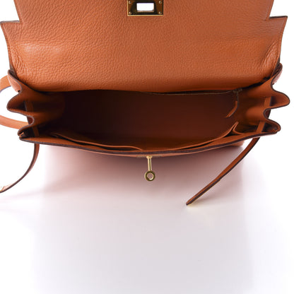 Hermes Togo Kelly Retourne 32 Orange 5 of 13