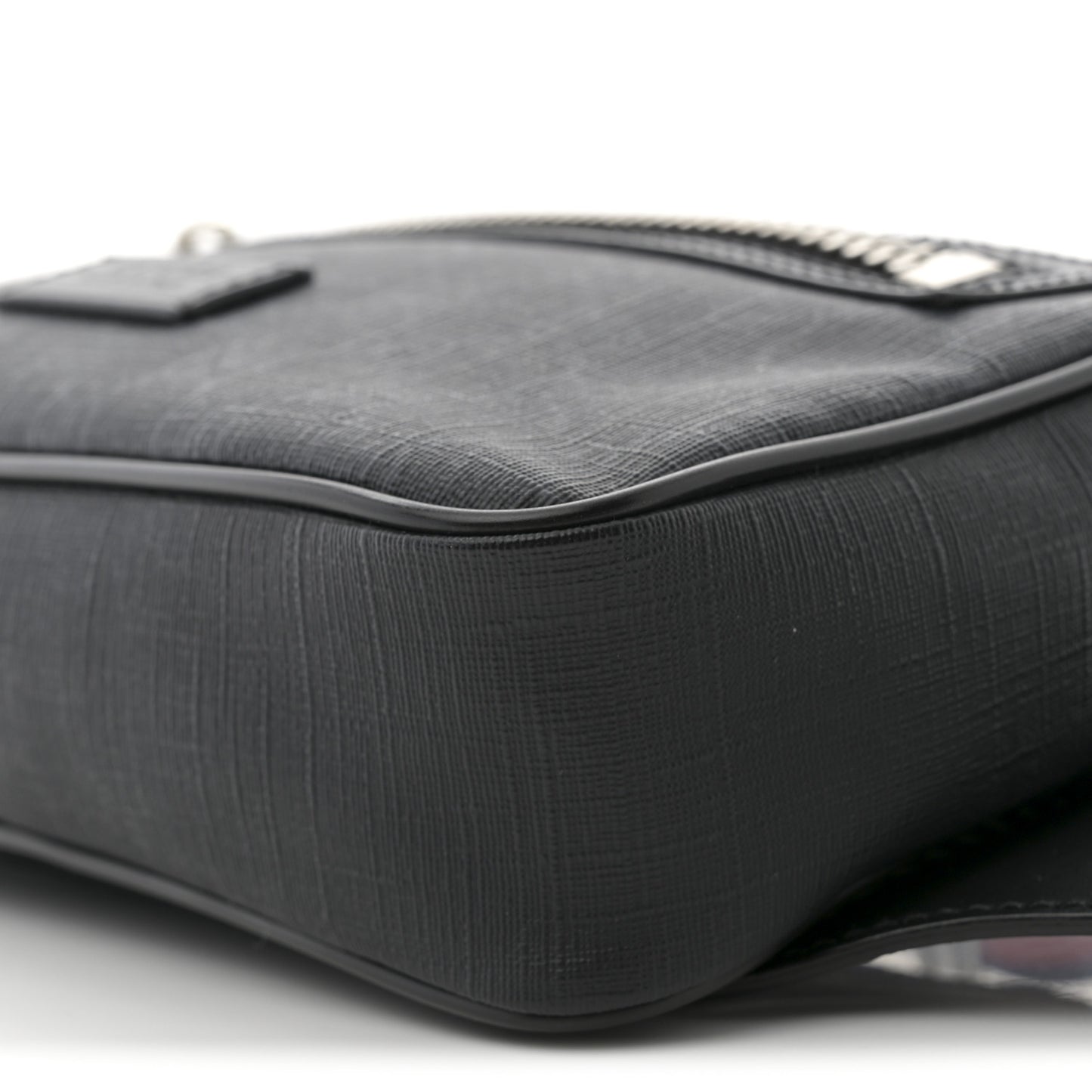 Soft GG Supreme Monogram Web Belt Bag Black Grey
