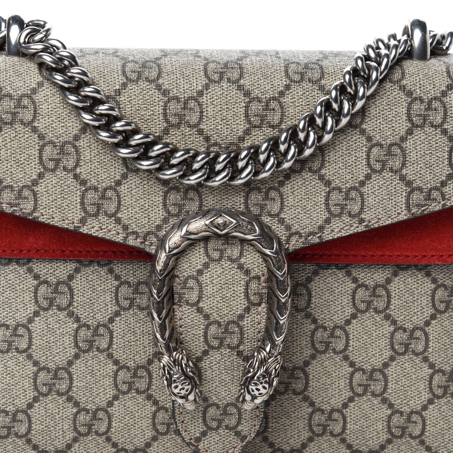 Gucci GG Supreme Monogram Mini Dionysus Shoulder Bag Hibiscus Red 11 of 11