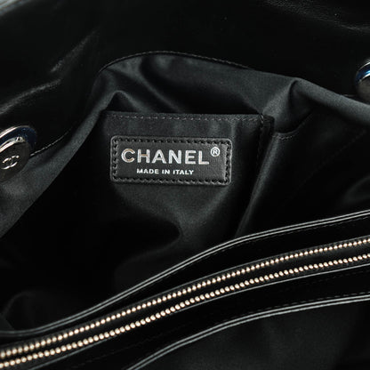 Chanel Lambskin Quilted By 3 Shopping Tote Black 9 of 11