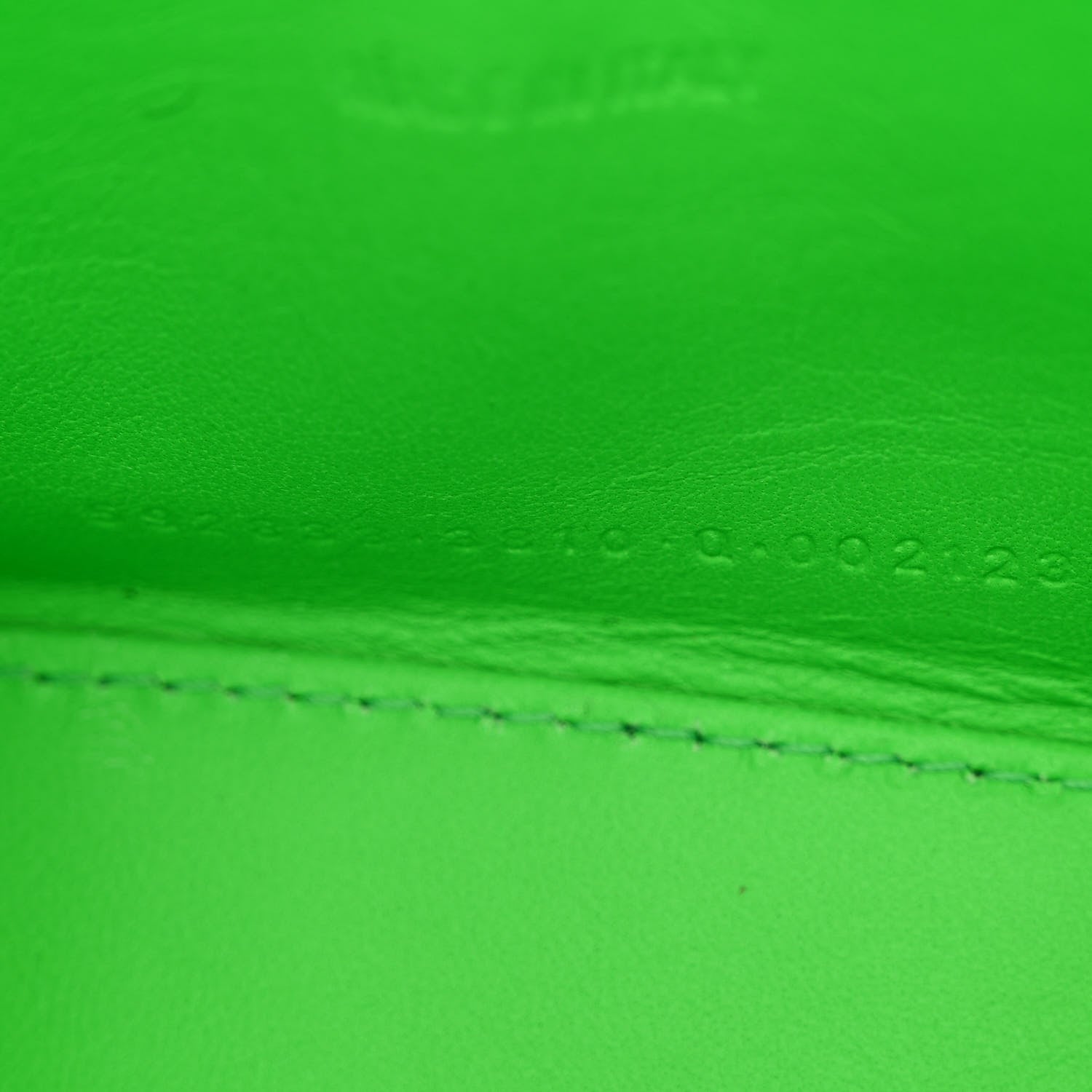 Balenciaga Shiny Calfskin Strass Crocodile Embossed Hourglass Top Handle Bag XS Fluo Green 8 of 12