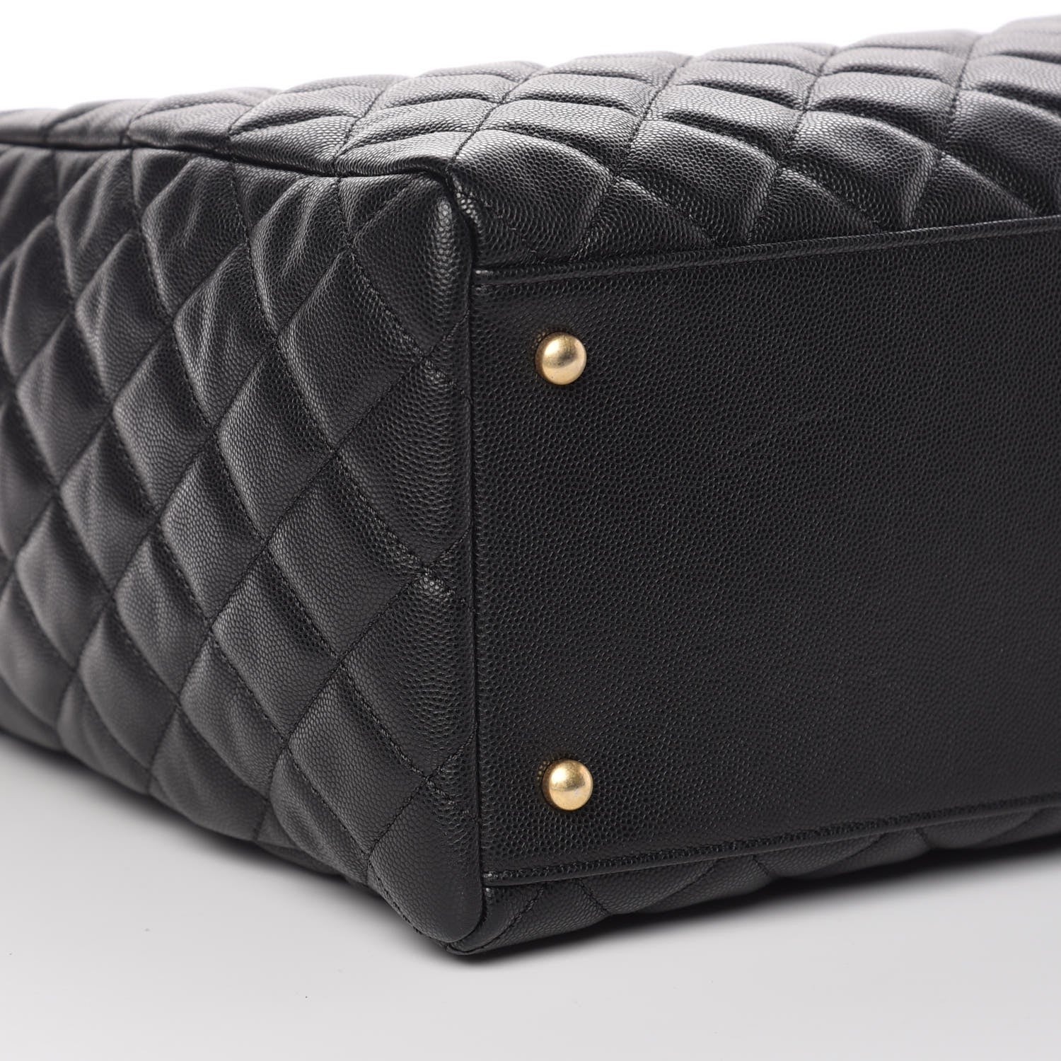 Chanel Caviar Quilted Large Coco Handle Shopping Tote Black 6 of 11