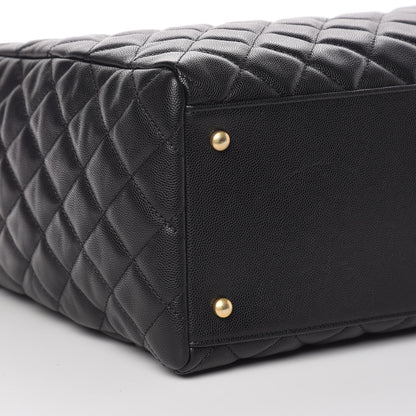 Chanel Caviar Quilted Large Coco Handle Shopping Tote Black 6 of 11