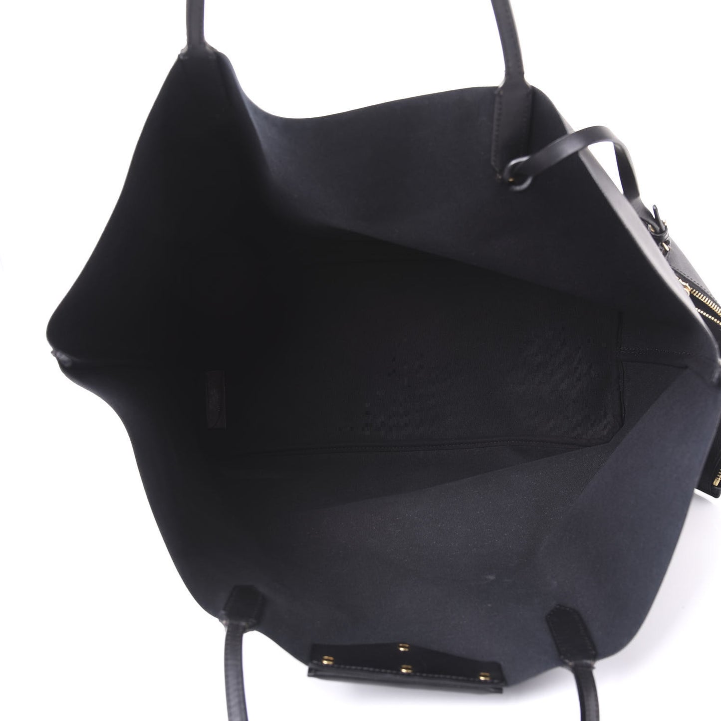 Textured Coated Canvas Favelas Large Antigona Tote Black