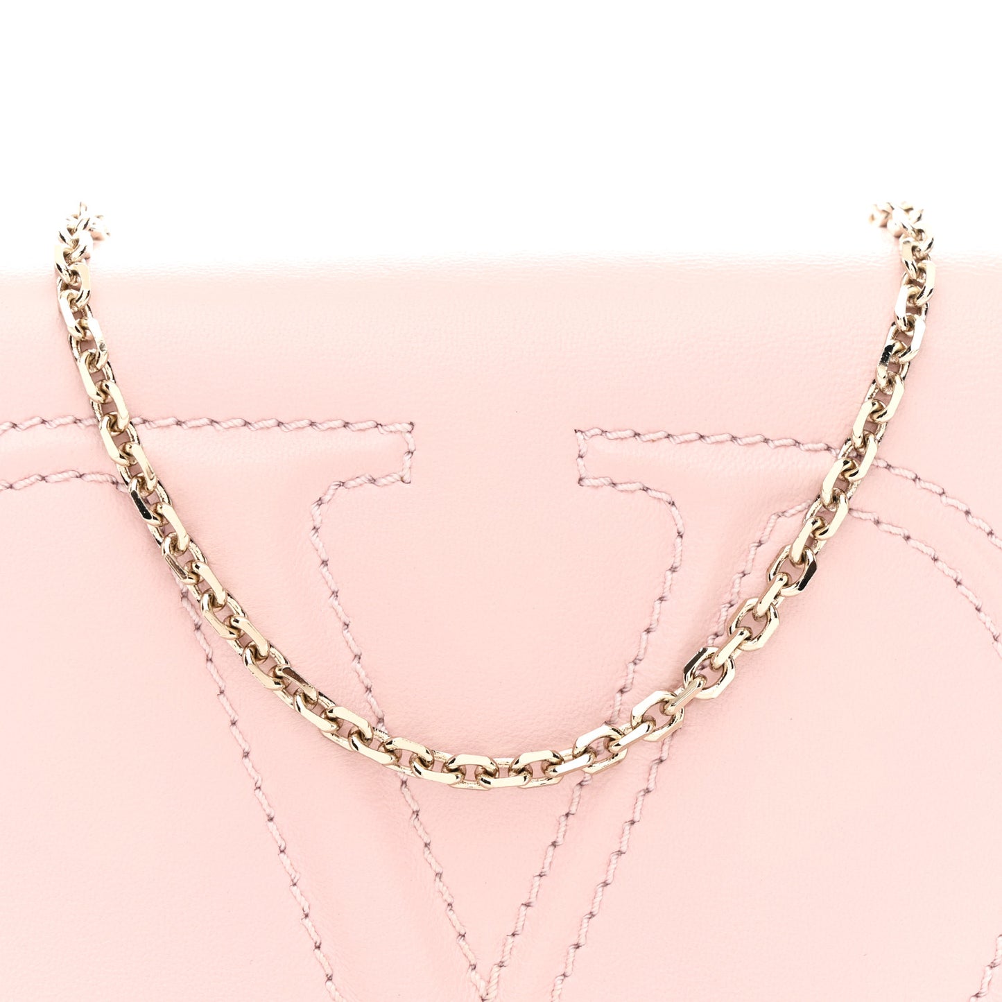 Calfskin VLogo Walk Mini Shoulder Bag Rose Quartz