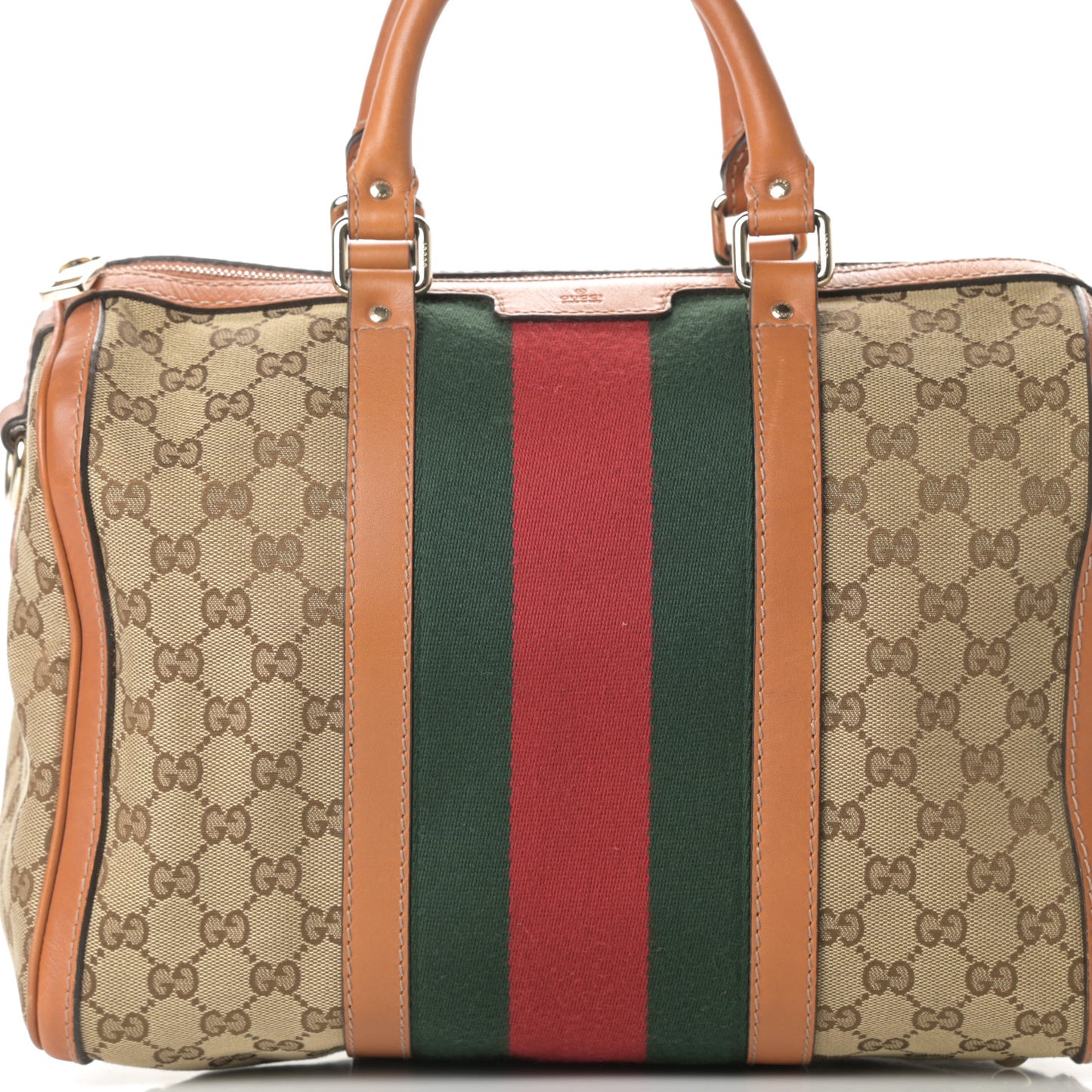 Monogram Vintage Web Medium Boston Tobacco