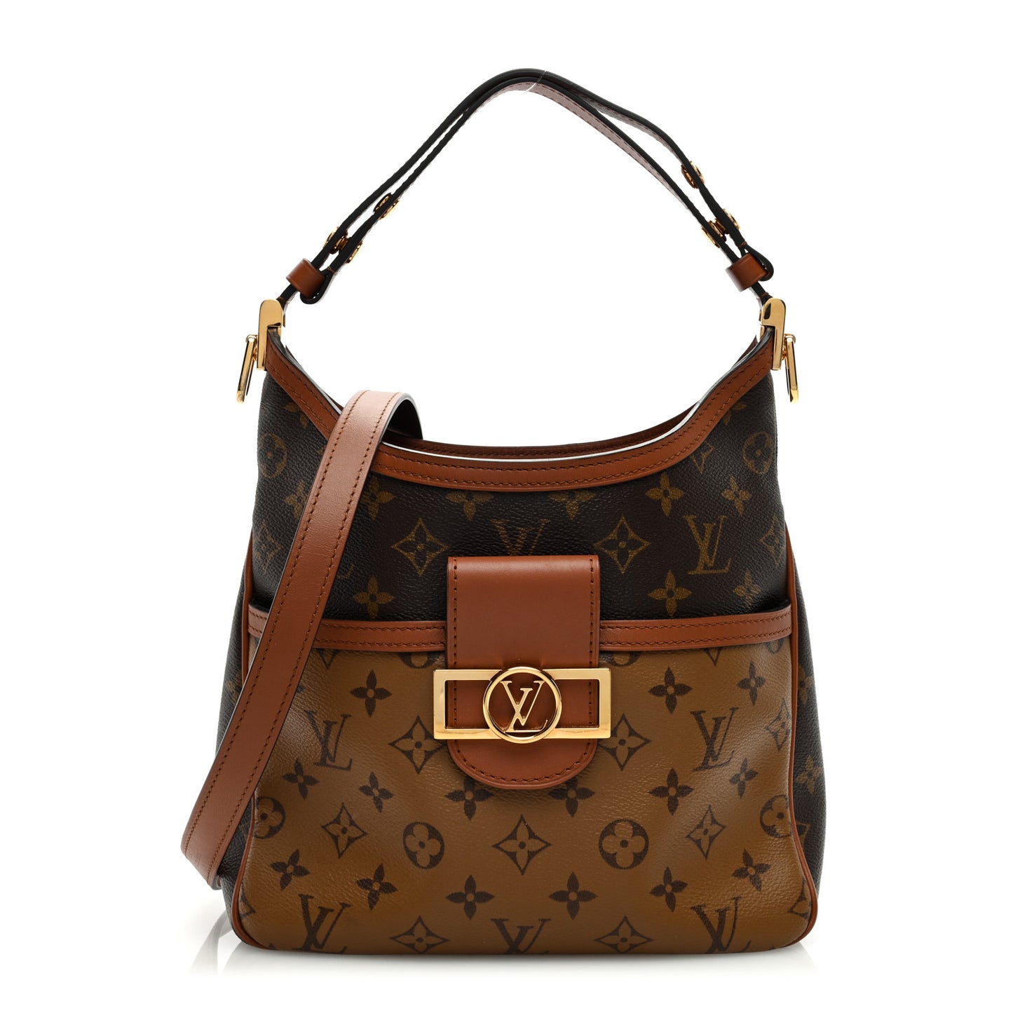 Reverse Monogram Dauphine Hobo PM