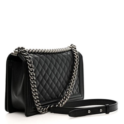 Chanel Caviar Quilted New Medium Boy Flap Black 3 of 10