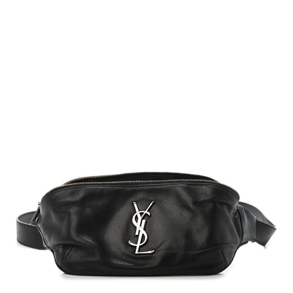 Saint Laurent Calfskin Monogram Belt Bag Black 1 of 5