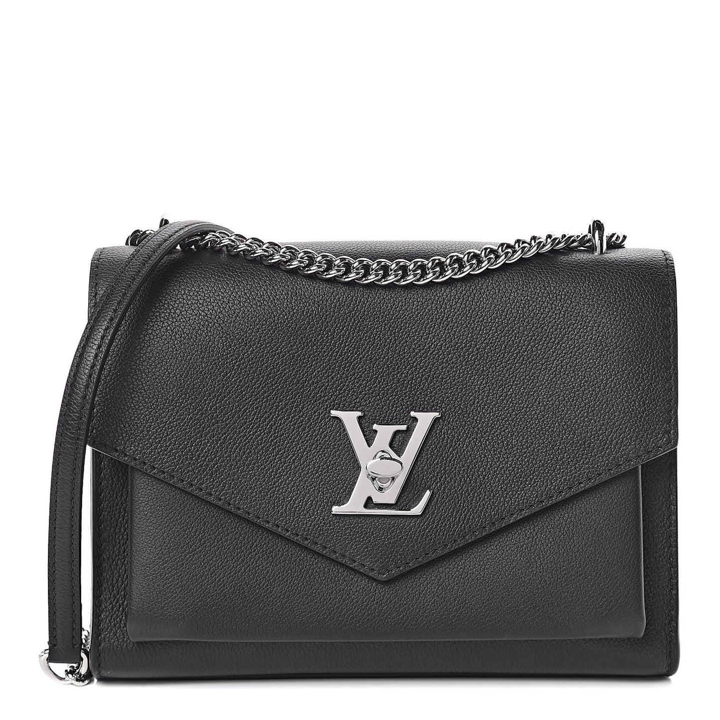 Soft Calfskin My Lockme Chain Bag BB Black