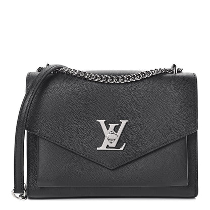 Louis Vuitton Soft Calfskin My Lockme Chain Bag BB Black 1 of 9