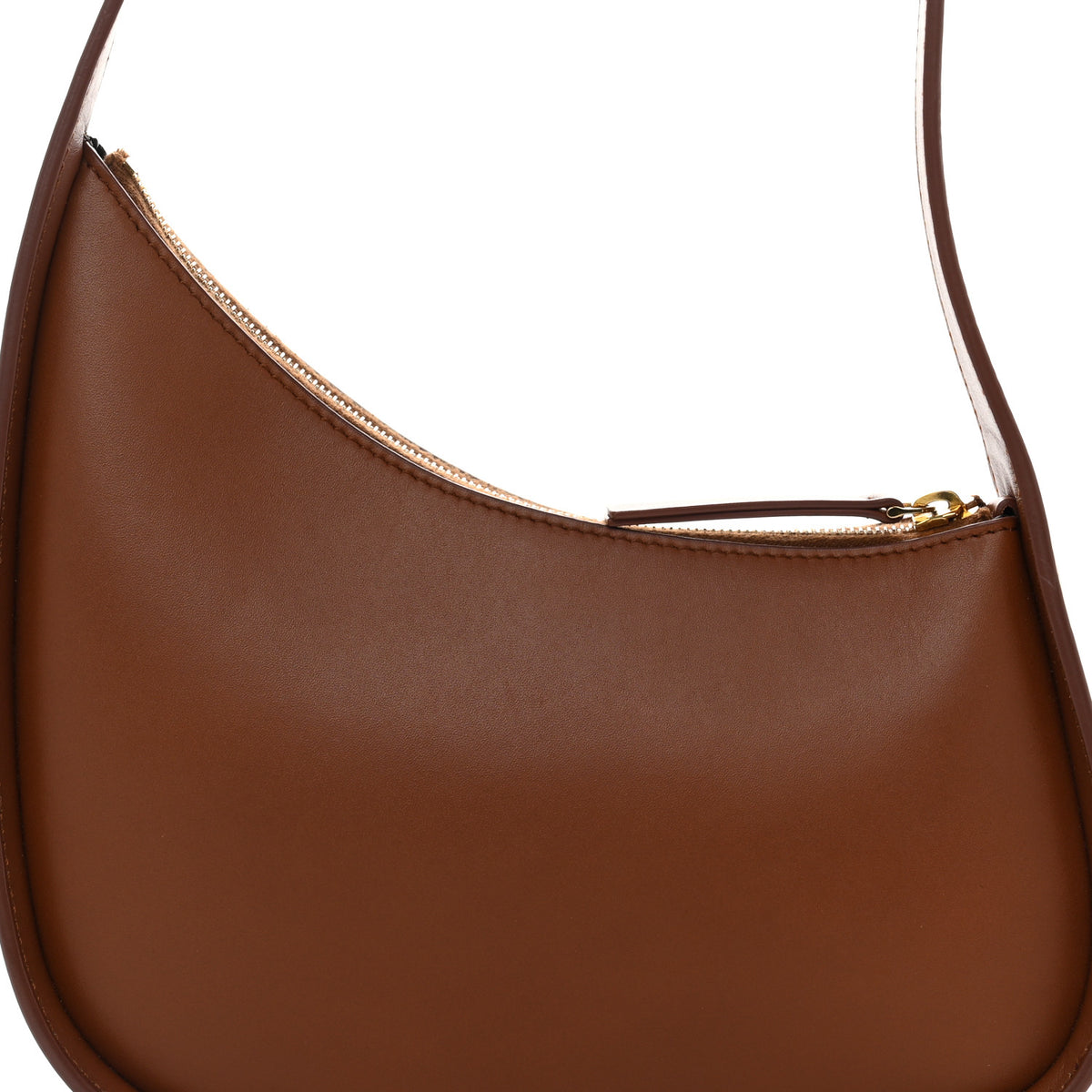 The Row Smooth Calfskin Half Moon Shoulder Bag Twany 7 of 9