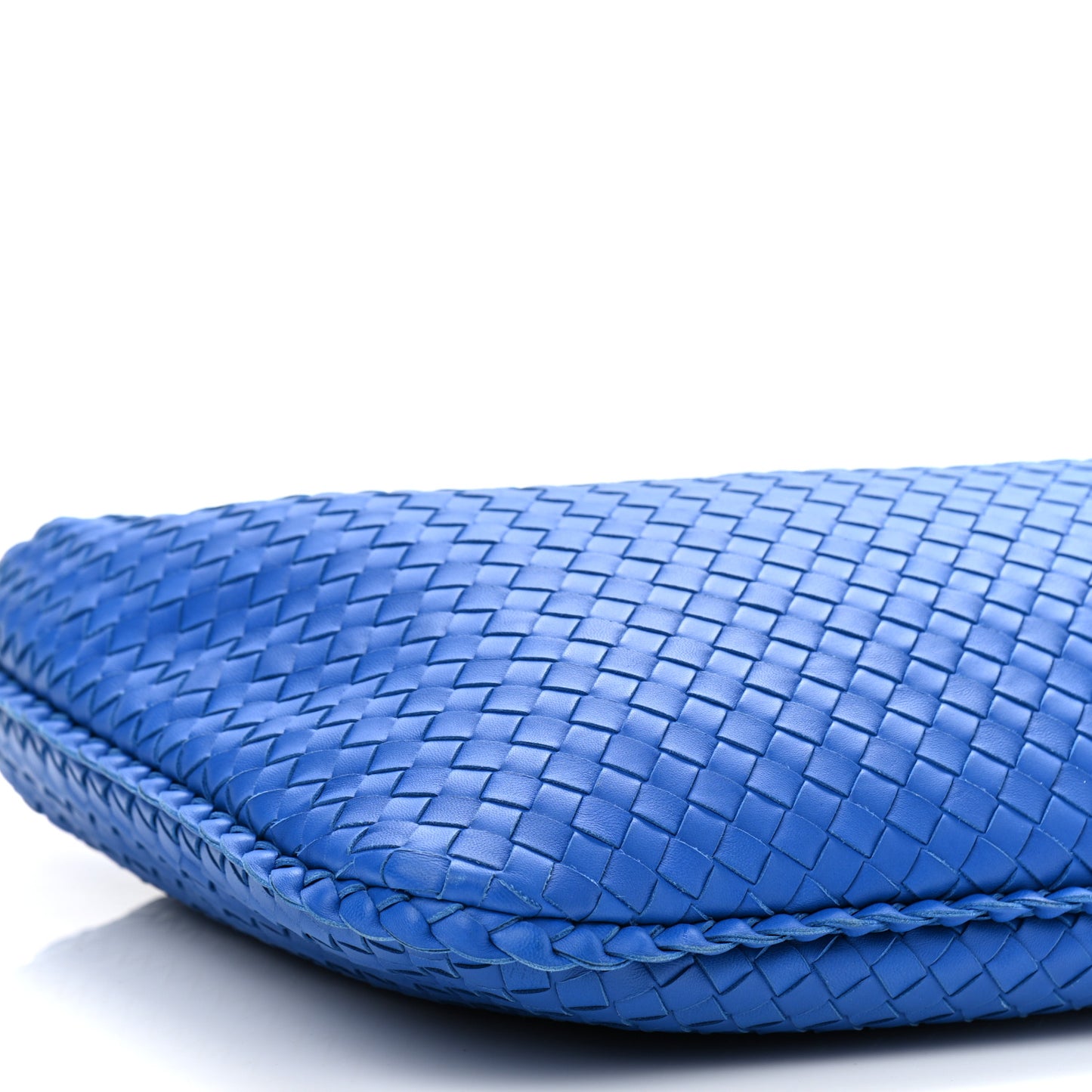 Nappa Intrecciato Medium Veneta Hobo Cobalt