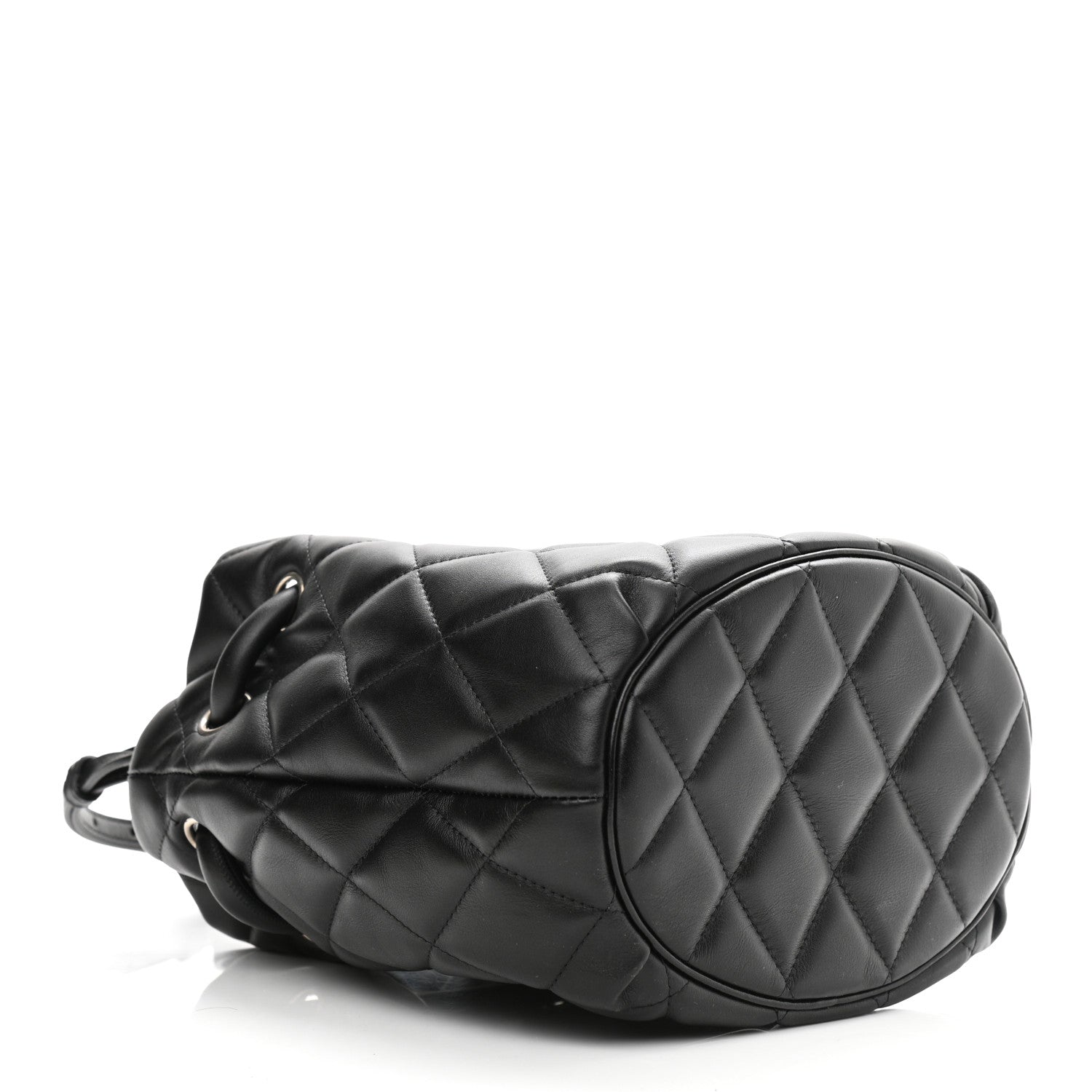 Balenciaga Nappa Calfskin Quilted Touch B Bucket Bag Black 4 of 9