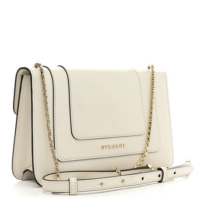Bulgari Calfskin Serpenti Forever Crossbody Bag White Agate 4 of 15