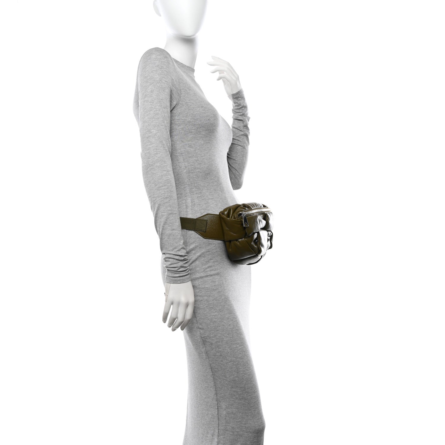 Bottega Veneta Nappa Intreccio Padded Cassette Bumbag Khaki 2 of 10