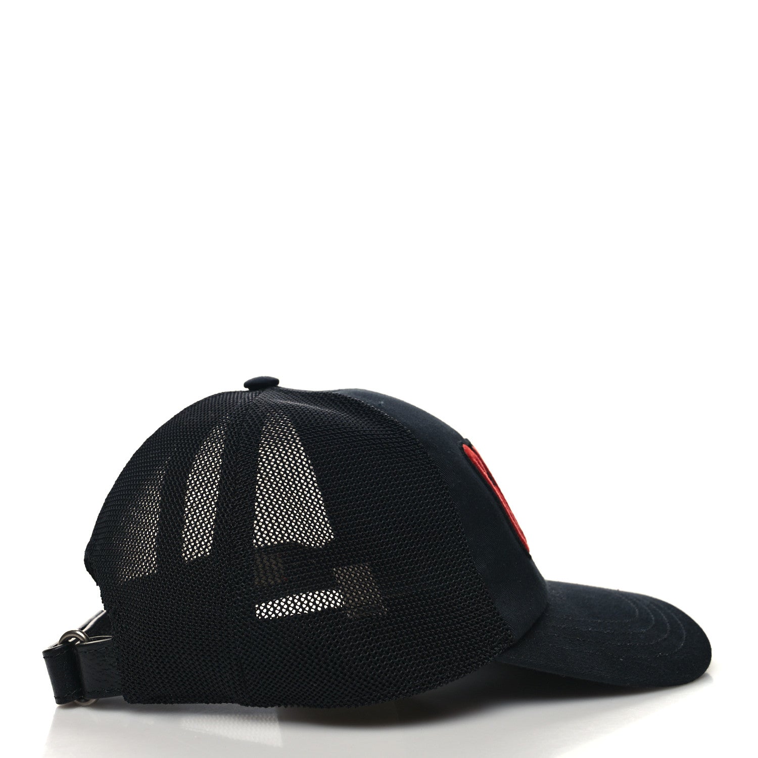 Gucci Logo Patch Baseball Hat XS Black Red 3 of 9