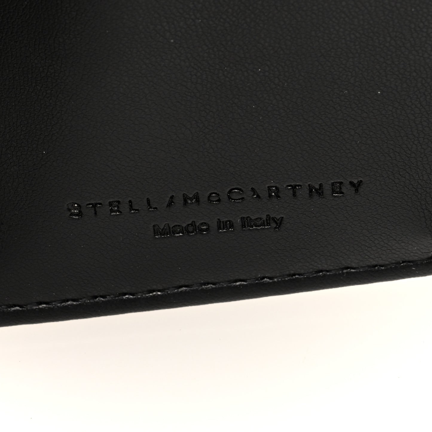 Shaggy Deer Small Falabella Flap Wallet Black