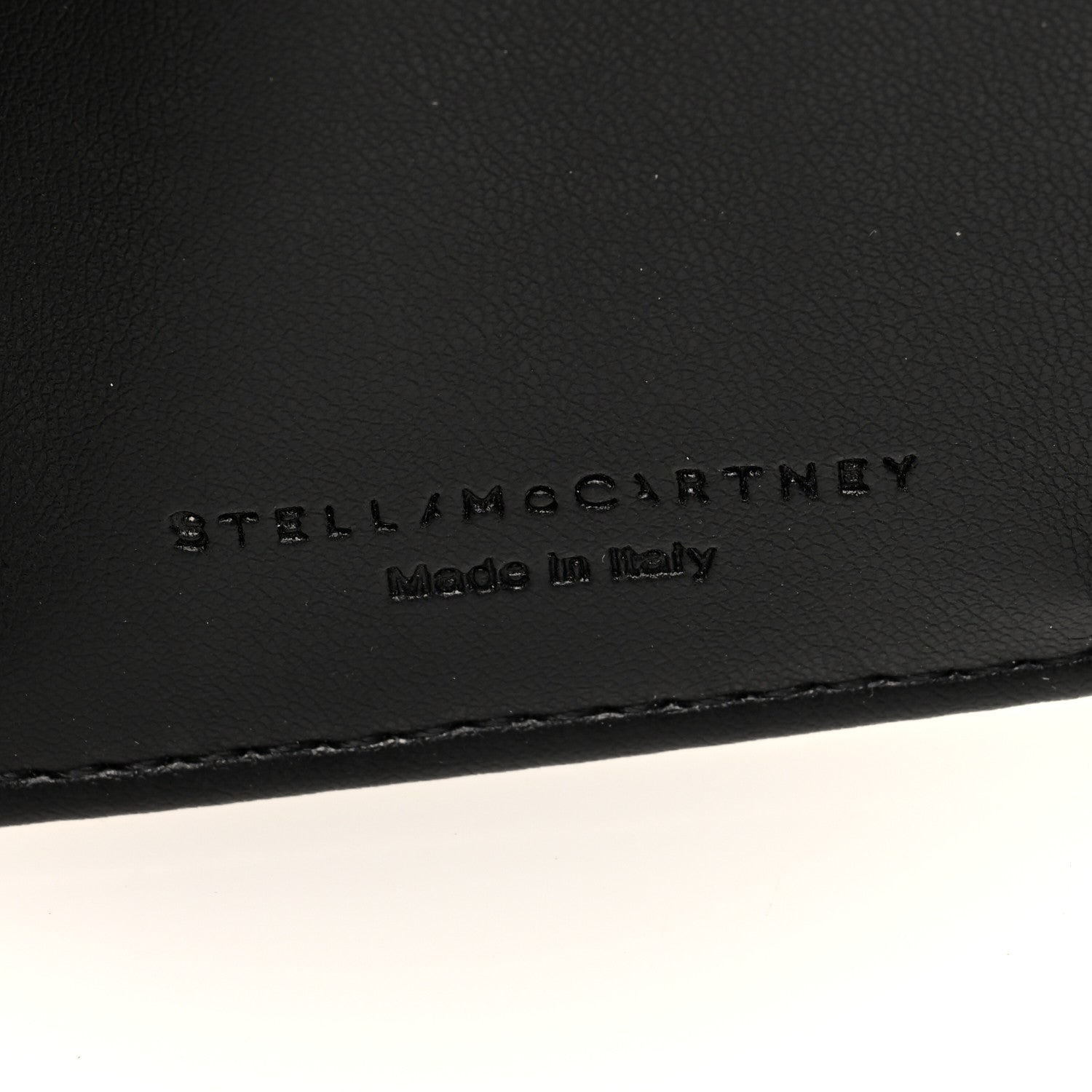 Stella McCartney Shaggy Deer Small Falabella Flap Wallet Black 6 of 7