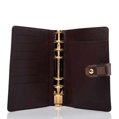 Louis Vuitton Damier Ebene Medium Ring Agenda Cover 5 of 14