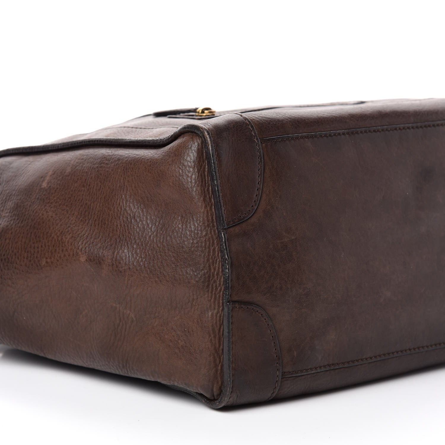 Celine Pebbled Calfskin Mini Luggage Brown 6 of 14