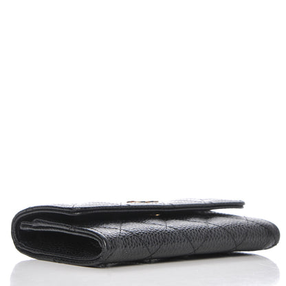 Chanel Caviar Quilted Flap Card Holder Black 4 of 8