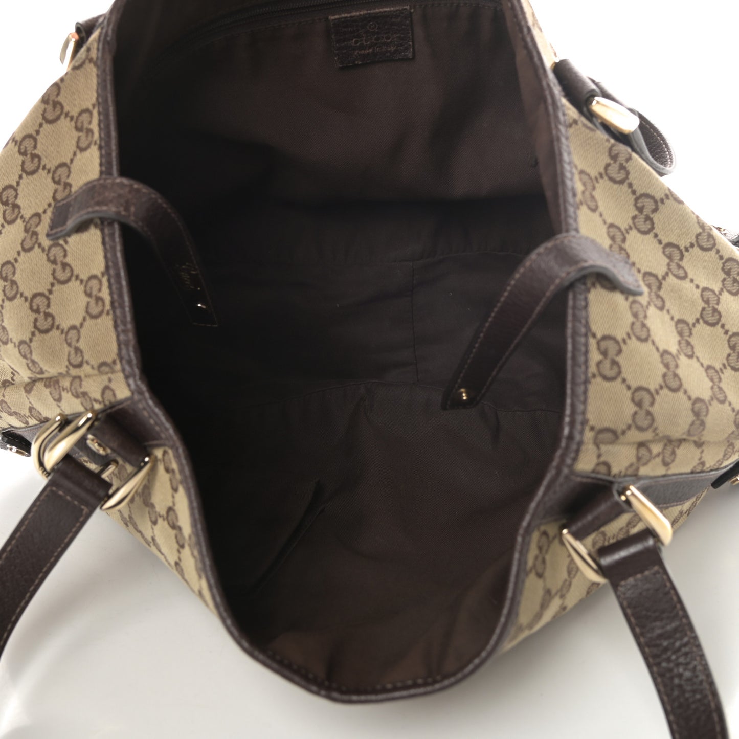Monogram Medium Abbey Shoulder Bag Dark Brown