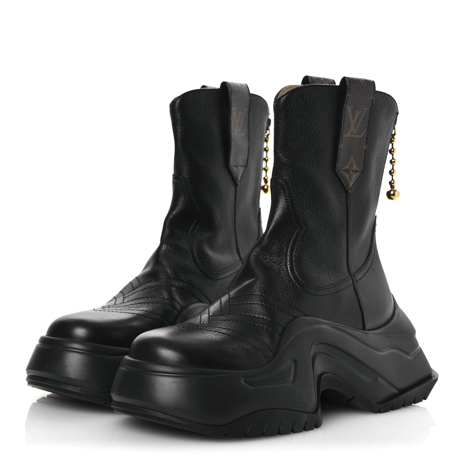 Louis Vuitton Monogram LV Archlight 2.0 Platform Ankle Boots 38 Black 4 of 11