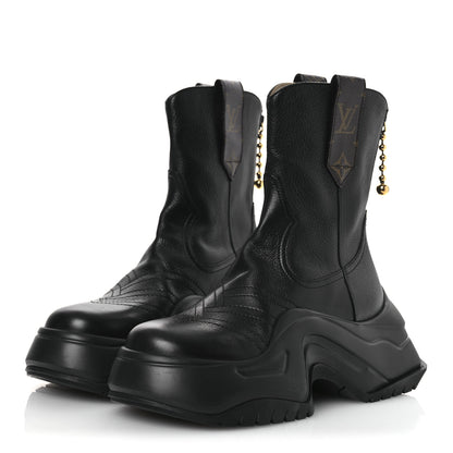 Louis Vuitton Monogram LV Archlight 2.0 Platform Ankle Boots 38 Black 4 of 11
