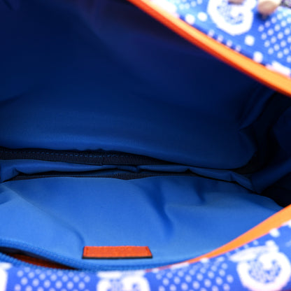 Gucci Jersey GG Monogram All Over Sporty Flap Backpack Blue Multicolor 5 of 11