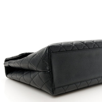 Chanel Caviar Quilted Jumbo Kelly Flap Black 10 of 12