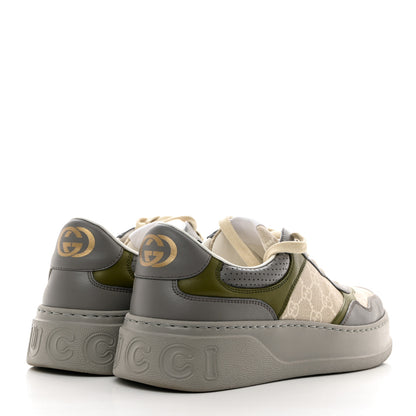 Gucci GG Supreme Mens Platform Sneaker 9 Grey Beige 4 of 8