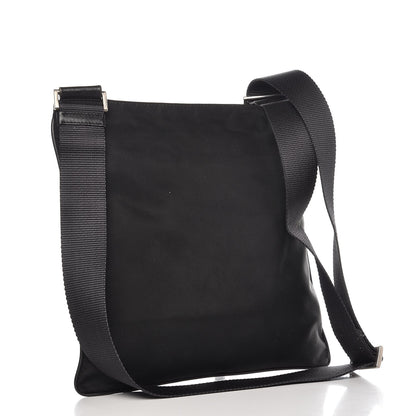 Prada Nylon Flat Messenger Bag Black 3 of 7