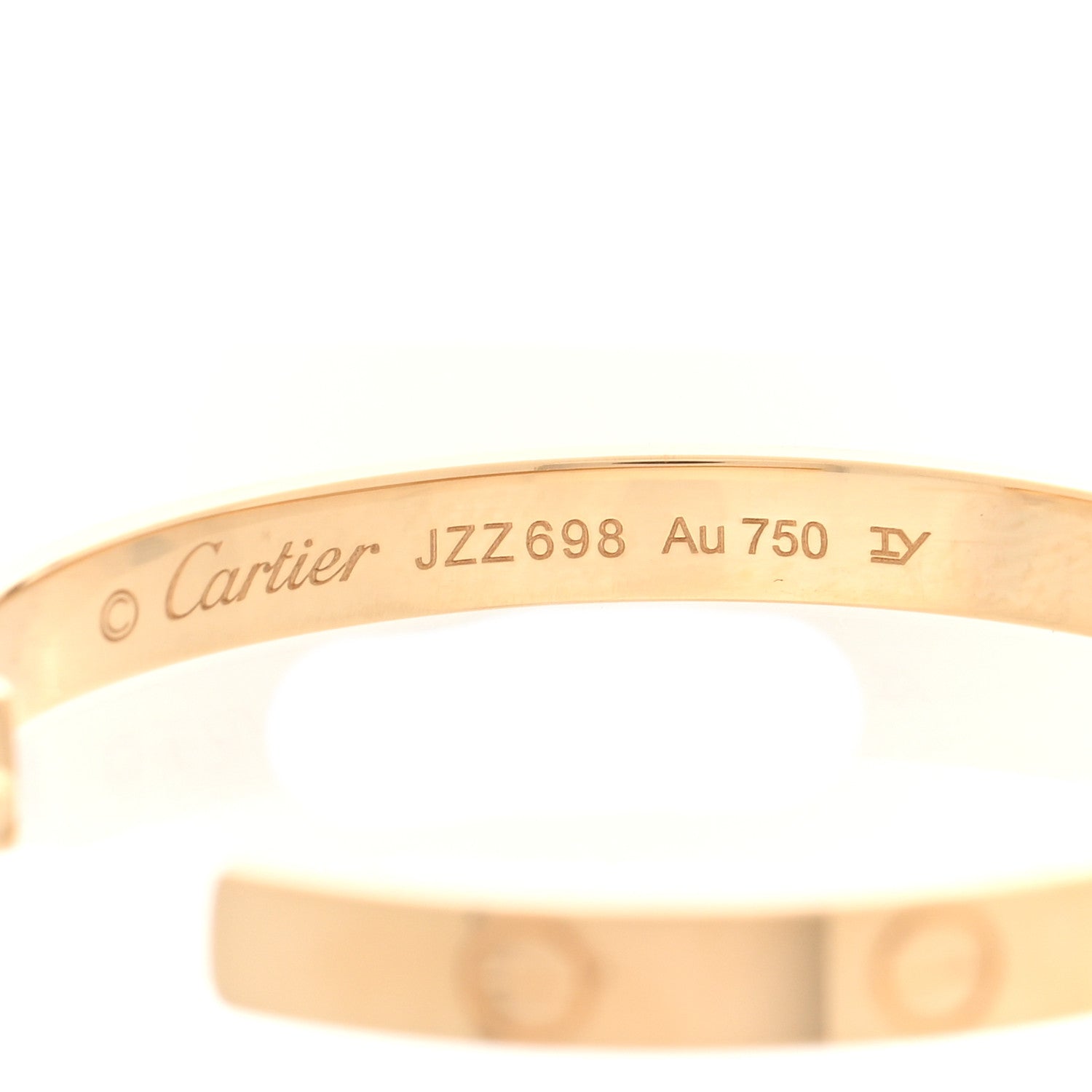 Cartier 18K Yellow Gold Large LOVE Hoop Earrings 4 of 5
