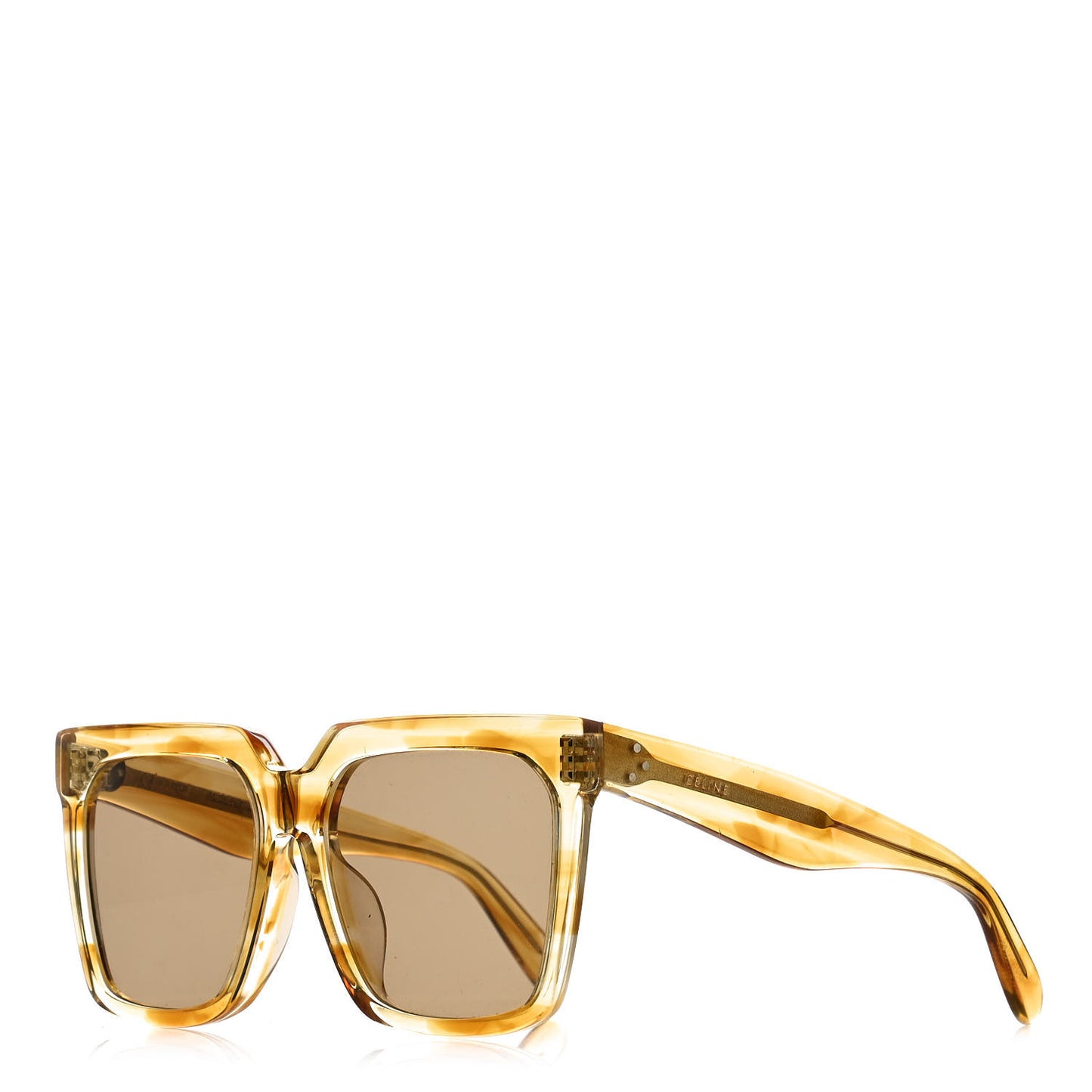 Oversized Square Sunglasses CL40055F Yellow
