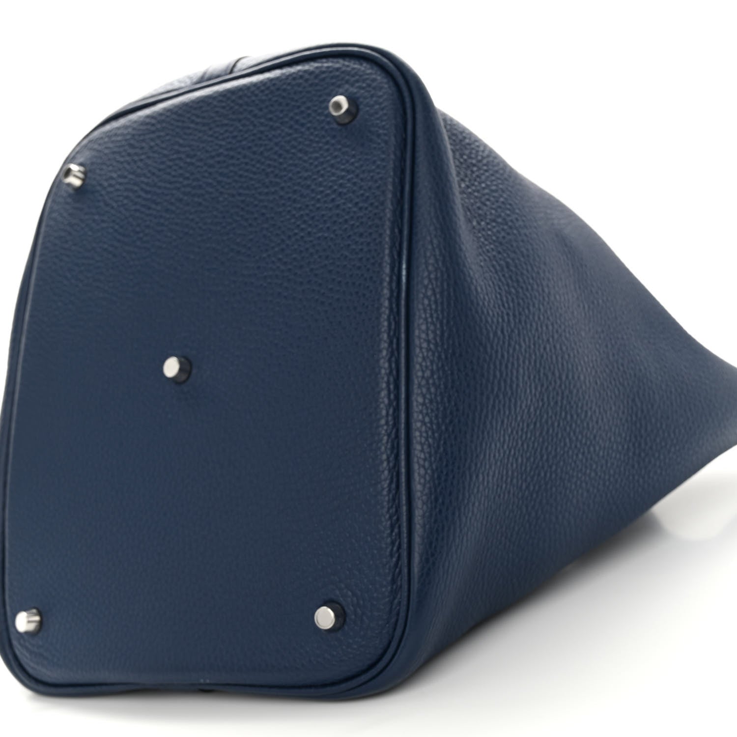 Hermes Taurillon Clemence Picotin Lock 26 GM Bleu Saphir 9 of 9