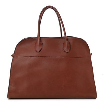 The Row Polished Saddle Calfskin Soft Margaux 15 Cognac 1 of 18