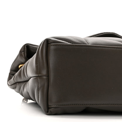 Saint Laurent Lambskin Quilted Small Loulou Puffer Monogram Chain Satchel Dark Ganache 9 of 10