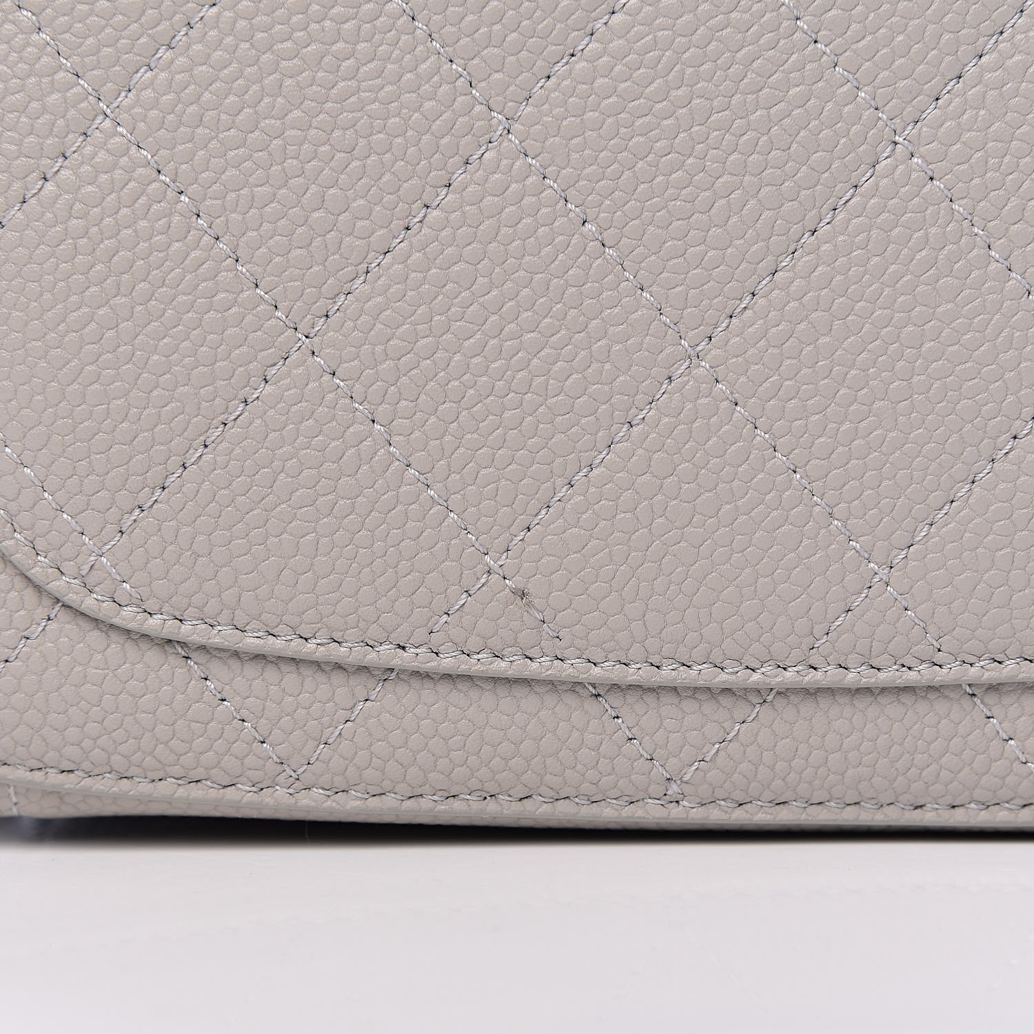 Chanel Caviar Quilted Small Camera Case Grey 10 of 11