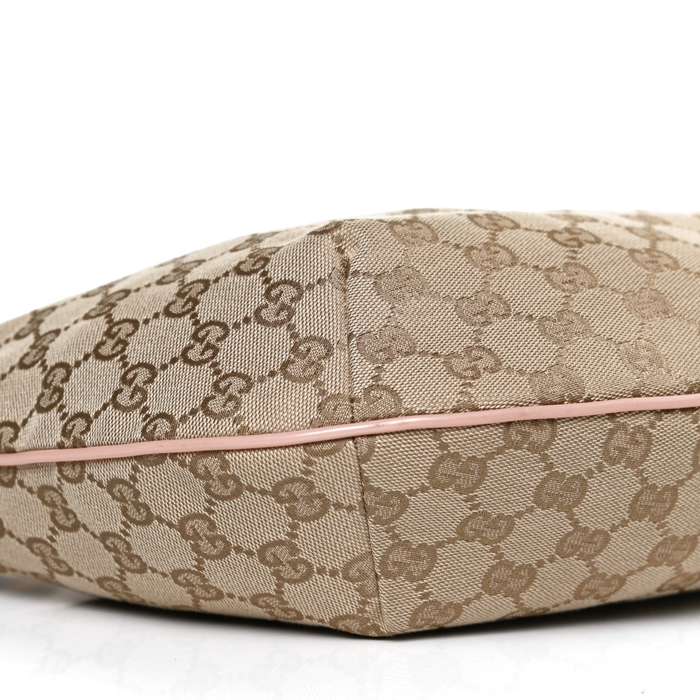Monogram Web Medium Half Moon Hobo Blue Pink