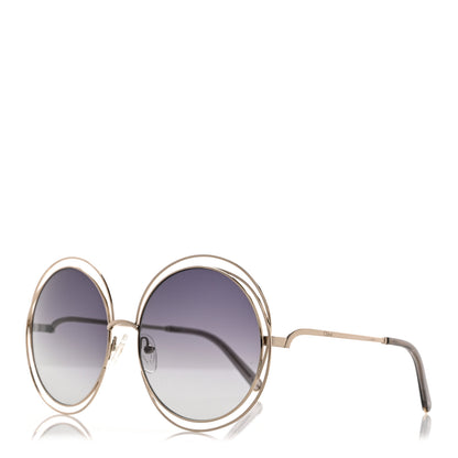Chloe Oversize Round Carlina Oversized Round Sunglasses CE114S Silver 1 of 7