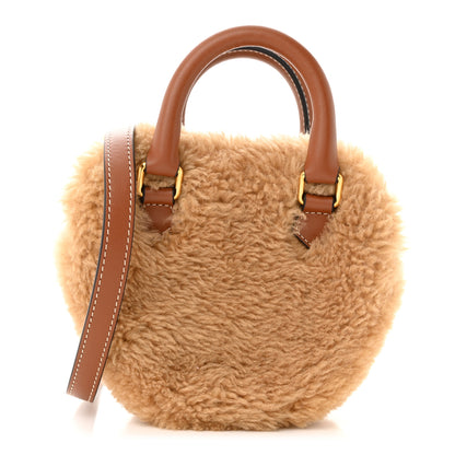 Celine Calfskin Fluffy Shearling Bag Beige 1 of 11