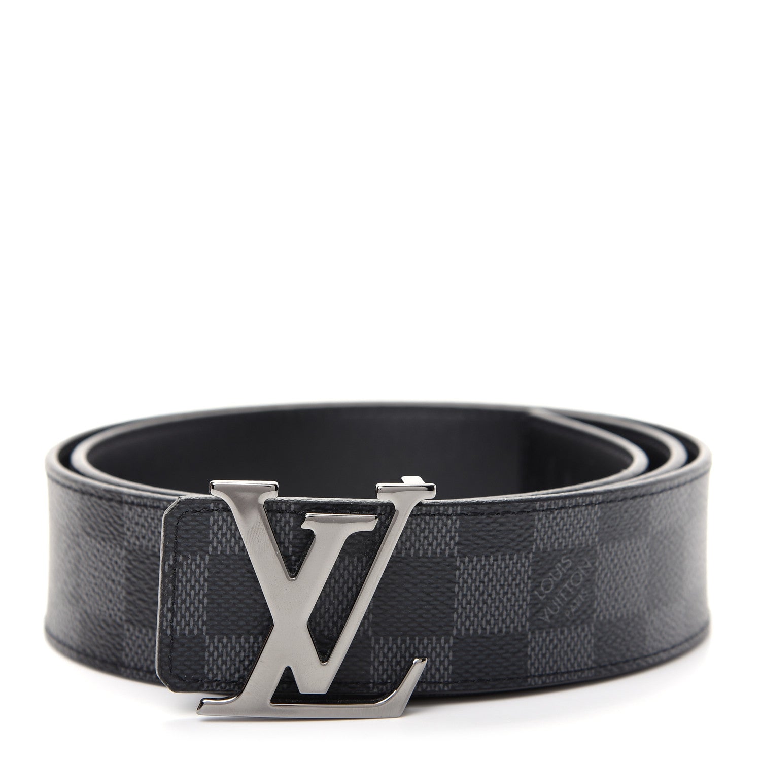 Louis Vuitton Damier Graphite 40mm LV Initiales Belt 90 36 1 of 6